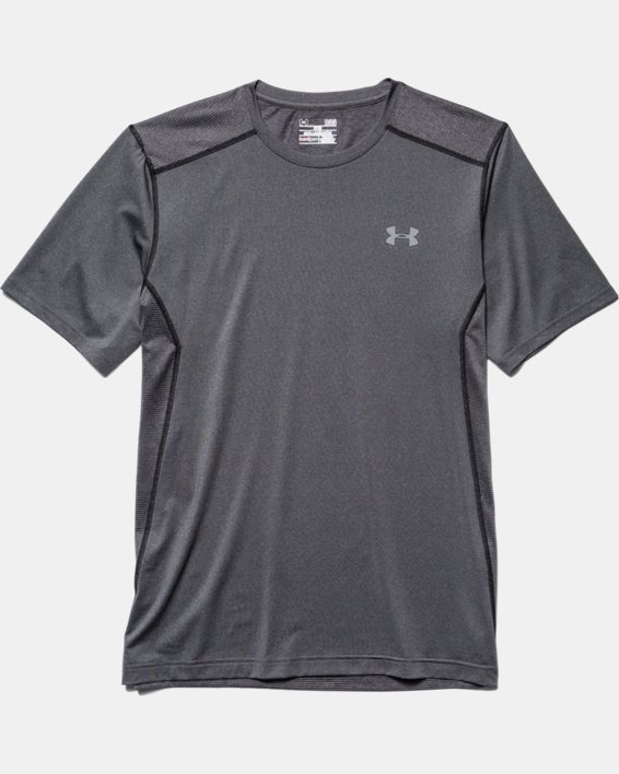 Men's UA Raid Short Sleeve T-Shirt, Gray, pdpMainDesktop image number 4